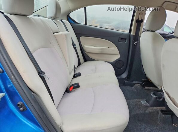ML32F3FJ6JHF03808 2018 MITSUBISHI MIRAGE Blue Вид задніх сидінь