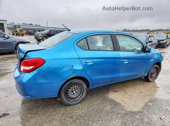 ML32F3FJ6JHF03808 2018 MITSUBISHI MIRAGE Blue Задня права чверть
