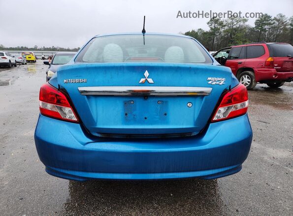 ML32F3FJ6JHF03808 2018 MITSUBISHI MIRAGE Blue Вид ззаду