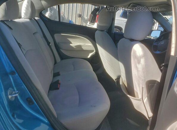 ML32F3FJ7HHF14763 2017 MITSUBISHI MIRAGE Blue Вид задніх сидінь