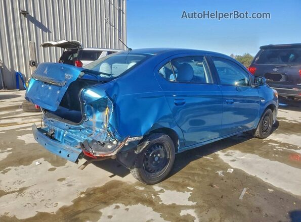 ML32F3FJ7HHF14763 2017 MITSUBISHI MIRAGE Blue Задня права чверть