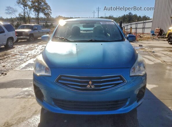 ML32F3FJ7HHF14763 2017 MITSUBISHI MIRAGE Blue Вид спереду