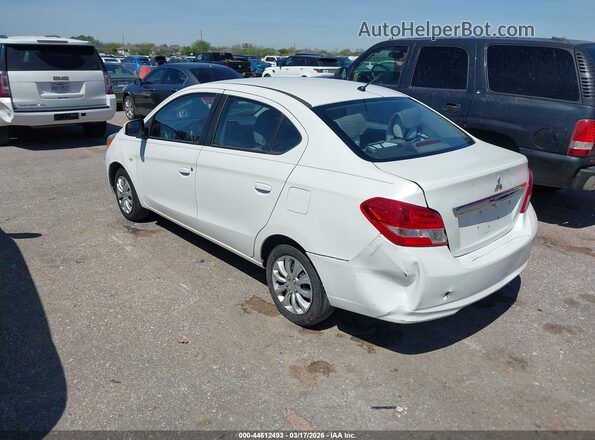 ML32F3FJ7JHF12100 2018 MITSUBISHI MIRAGE G4 White Задня ліва чверть