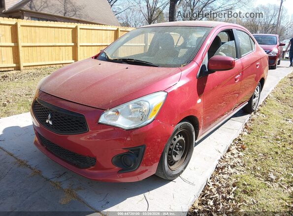 ML32F3FJ7LHF12889 2020 MITSUBISHI MIRAGE G4 Burgundy Առջևի ձախ երեք քառորդ տեսարան