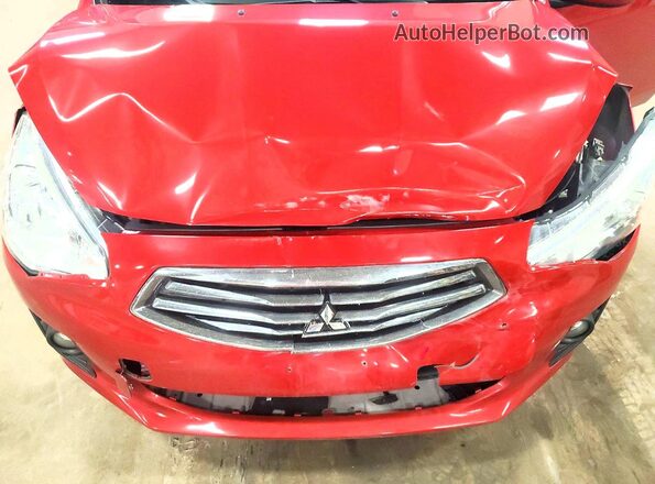 ML32F3FJ9HHF11993 2017 MITSUBISHI MIRAGE Red Widok komory silnika
