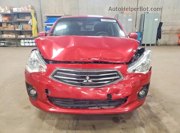 ML32F3FJ9HHF11993 2017 MITSUBISHI MIRAGE Red Widok z przodu