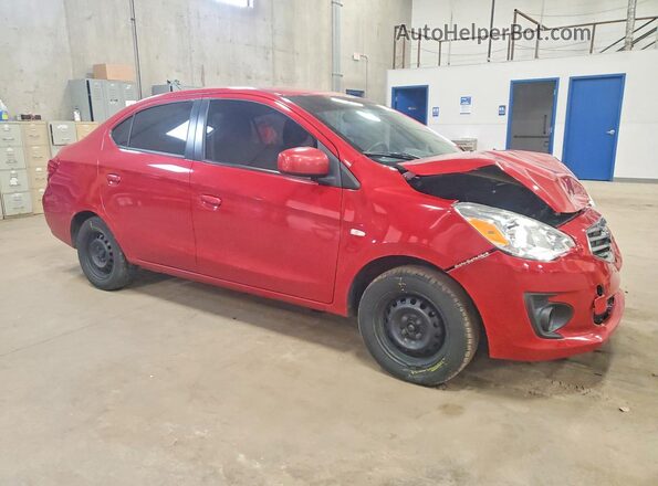ML32F3FJ9HHF11993 2017 MITSUBISHI MIRAGE Red Przód prawy