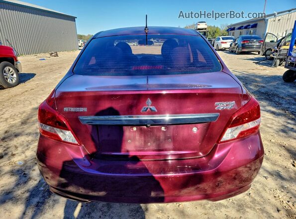 ML32F3FJ9HHF15879 2017 MITSUBISHI MIRAGE Темно-бордовый Вид сзади
