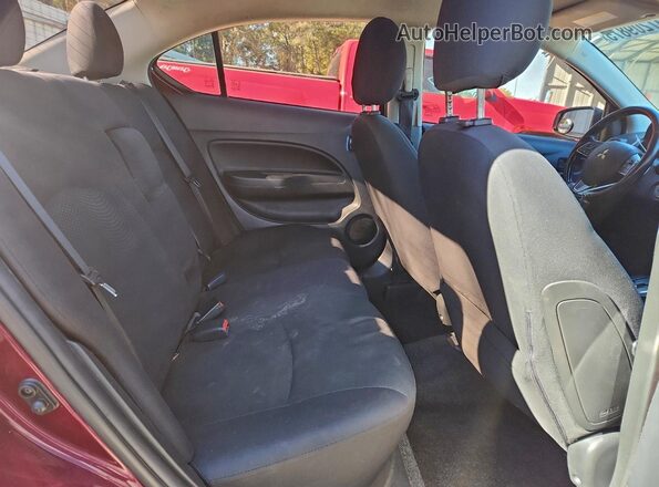 ML32F3FJ9HHF15879 2017 MITSUBISHI MIRAGE Темно-бордовый Вид задних сидений