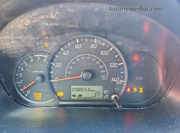 ML32F3FJ9HHF15879 2017 MITSUBISHI MIRAGE Темно-бордовый Вид щитка приборов