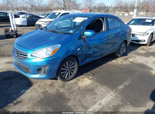 ML32F3FJ9JHF07237 2018 MITSUBISHI MIRAGE G4 Blue Առջևի ձախ երեք քառորդ տեսարան