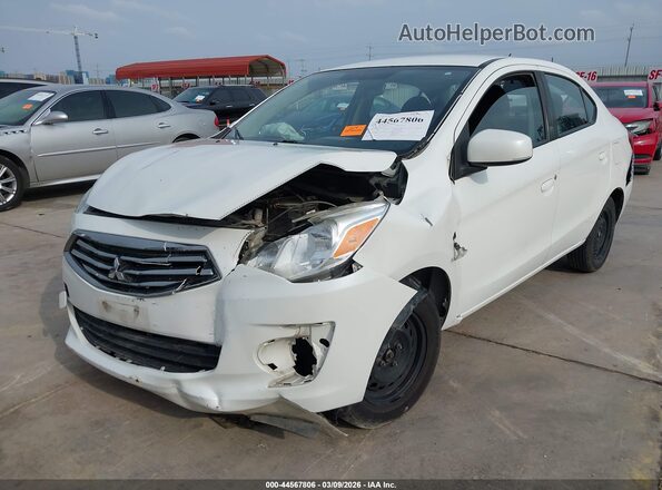 ML32F3FJ9JHF13345 2018 MITSUBISHI MIRAGE G4 White Առջևի ձախ երեք քառորդ տեսարան