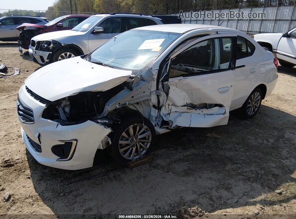 ML32F4FJ5JHF02994 2018 MITSUBISHI MIRAGE G4 White წინა მარცხენა ხედი სამი მეოთხედიდან