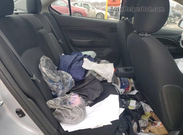 ML32FUFJ2MHF00544 2021 MITSUBISHI MIRAGE Silver უკანა სავარძლების ხედი