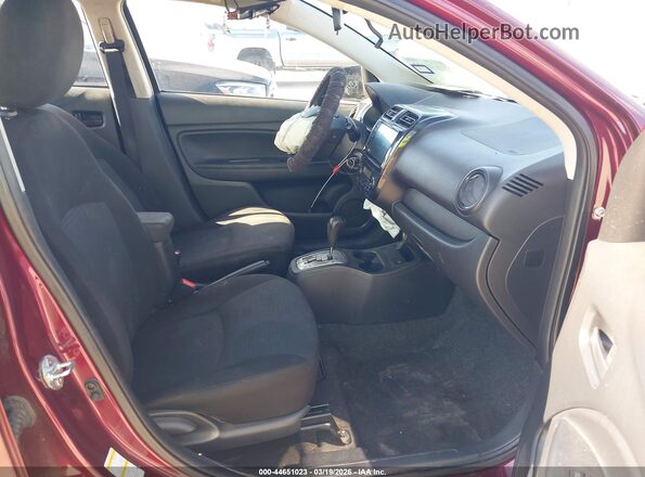 ML32FUFJ8MHF01469 2021 MITSUBISHI MIRAGE G4 Burgundy Вид салону спереду