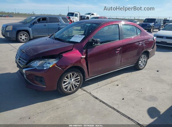 ML32FUFJ8MHF01469 2021 MITSUBISHI MIRAGE G4 Burgundy Передня ліва чверть