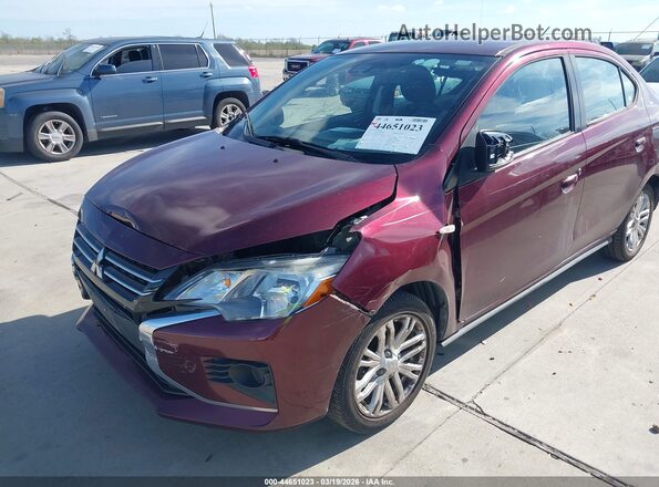 ML32FUFJ8MHF01469 2021 MITSUBISHI MIRAGE G4 Burgundy Вид спереду