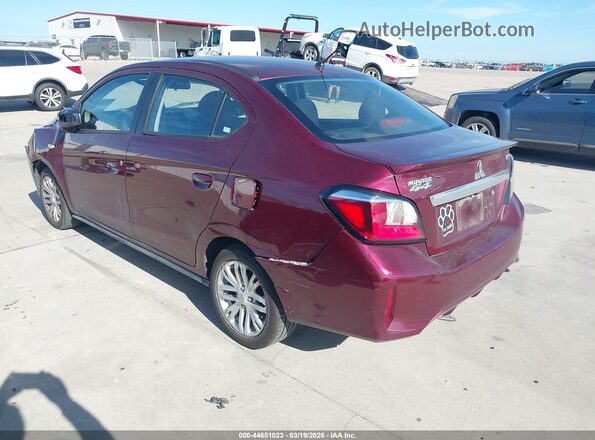 ML32FUFJ8MHF01469 2021 MITSUBISHI MIRAGE G4 Burgundy Задня ліва чверть