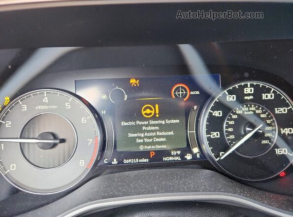 NJ1471E 2021 ACURA TLX Black Widok zestawu wskaźników