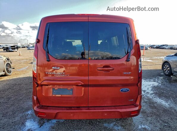NM0GS9F25N1534633 2022 FORD PASSENGER Orange უკანა ხედი