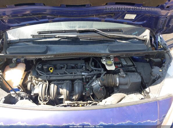 NM0GS9F77H1314619 2017 FORD TRANSIT CONNECT Синий Вид сзади