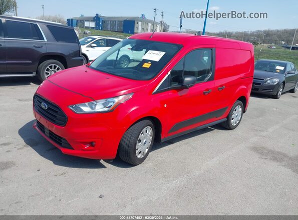 NM0LS6F2XK1410186 2019 FORD TRANSIT CONNECT Red Առջևի ձախ երեք քառորդ տեսարան