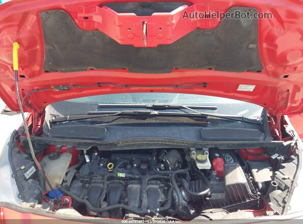 NM0LS6F2XK1410186 2019 FORD TRANSIT CONNECT Red Հետևի տեսք