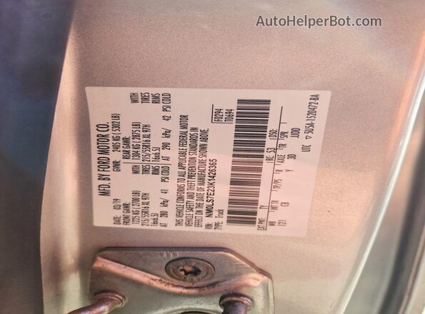 NM0LS7E23K1426365 2019 FORD TRANSIT Silver 