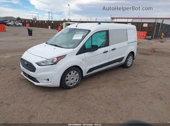 NM0LS7T27P1548463 2023 FORD TRANSIT CONNECT White Առջևի ձախ երեք քառորդ տեսարան