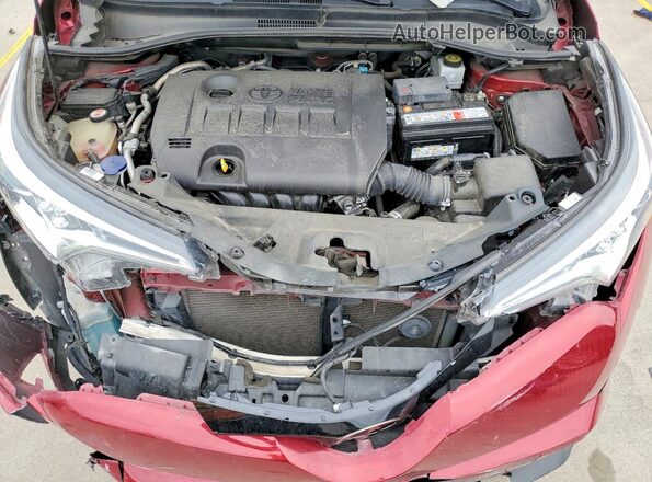 NMTKHMBX4JR052618 2018 TOYOTA C-HR Red უკანა სალონის ხედი