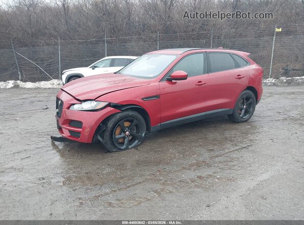 SADCJ2BV5HA092408 2017 JAGUAR F-PACE Red Front left