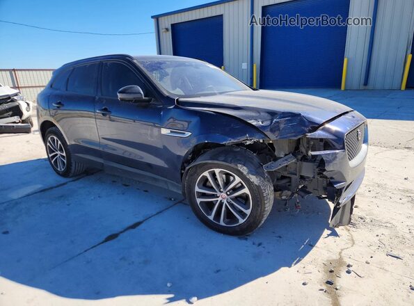 SADCJ2BV6HA071972 2017 JAGUAR F-PACE Blue Front right