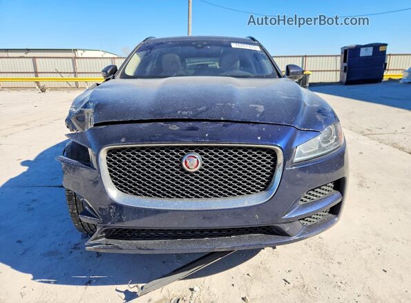 SADCJ2BV6HA071972 2017 JAGUAR F-PACE Blue Front view