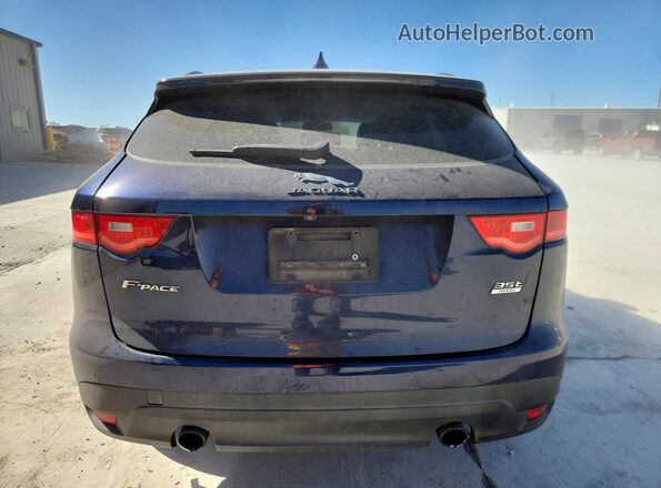 SADCJ2BV6HA071972 2017 JAGUAR F-PACE Blue Rear view