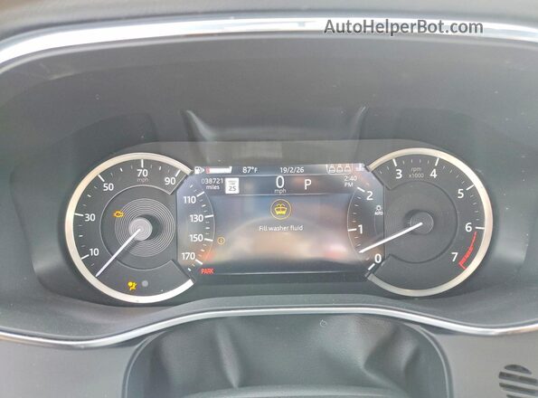 SADCJ2EX0PA714702 2023 JAGUAR F-PACE Белый Вид щитка приборов