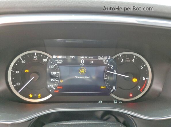 SADCJ2EX3PA710711 2023 JAGUAR F-PACE Charcoal ხელსაწყოთა პანელის ხედი