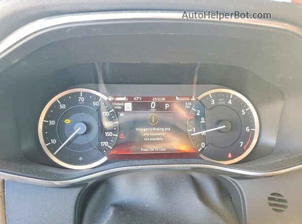SADCJ2EX8MA674817 2021 JAGUAR F-PACE Red Vista del cuadro de instrumentos