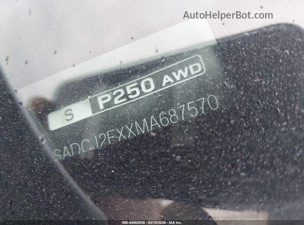 SADCJ2EXXMA687570 2021 JAGUAR F-PACE White Շարժիչի բաժամունքի տեսք