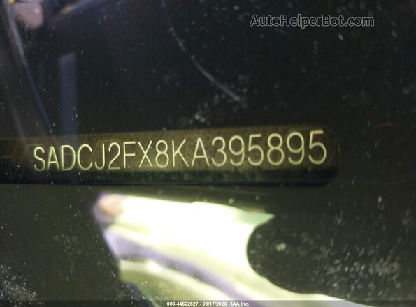 SADCJ2FX8KA395895 2019 JAGUAR F-PACE Black Вид підкапотного простору