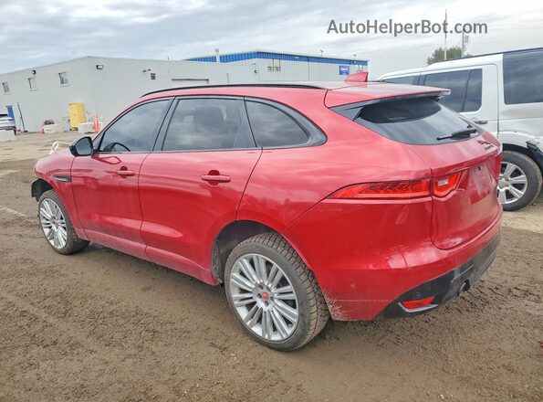 SADCN2GX6KA365863 2019 JAGUAR F-PACE Красный Задняя левая четверть
