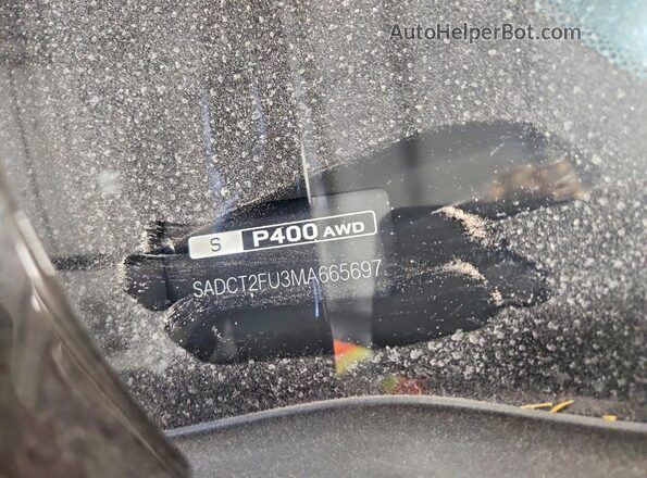 SADCT2FU3MA665697 2021 JAGUAR F-PACE Black Engine compartment view
