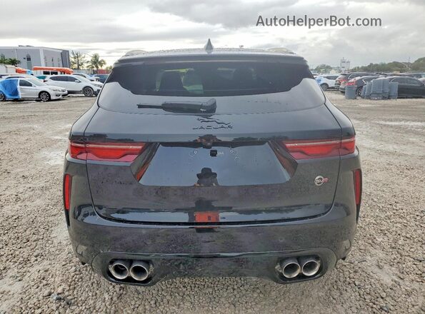 SADCZ2EE0NA689630 2022 JAGUAR F-PACE Black Вид ззаду