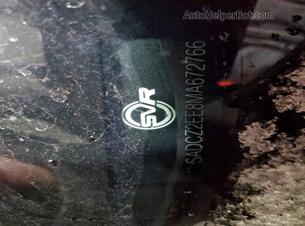 SADCZ2EE8MA672766 2021 JAGUAR F-PACE Black Widok naklejki z numerem VIN