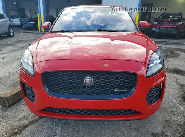 SADFL2FX4J1Z16052 2018 JAGUAR E-PACE Red Вид спереду