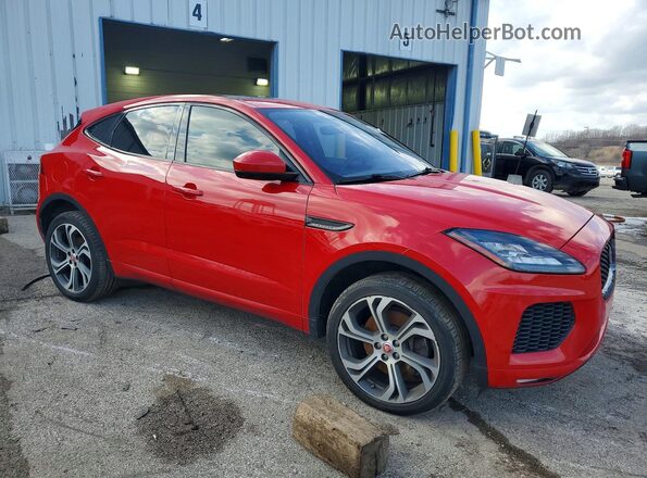 SADFL2FX4J1Z16052 2018 JAGUAR E-PACE Red Передня права чверть