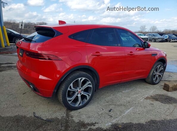 SADFL2FX4J1Z16052 2018 JAGUAR E-PACE Red Задня права чверть