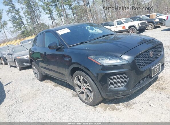 SADFL2FXXJ1Z07047 2018 JAGUAR E-PACE Black Вид задньої частини салону