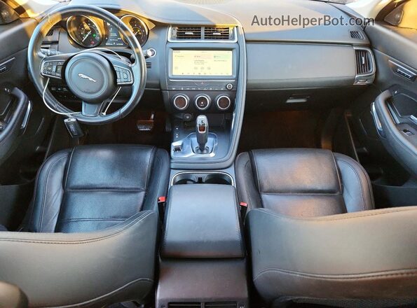 SADFP2FX5K1Z39040 2019 JAGUAR E-PACE Gray წინა პანელის ხედი