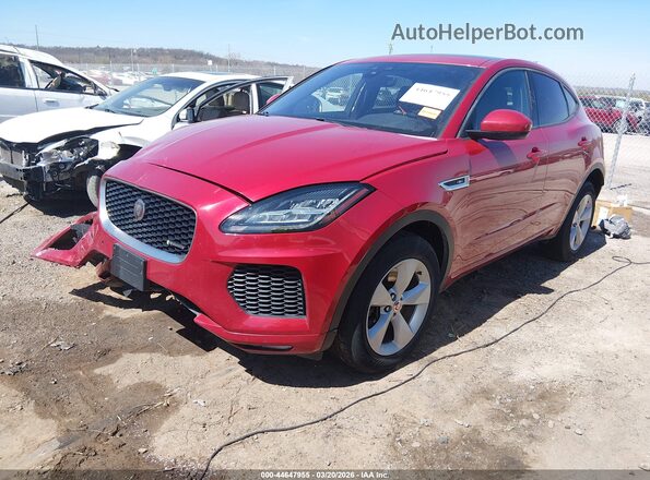 SADFT2GX0K1Z63188 2019 JAGUAR E-PACE Red წინა მარცხენა ხედი სამი მეოთხედიდან