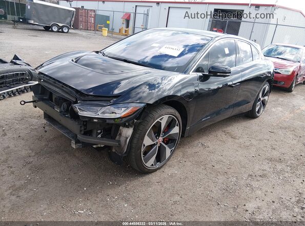 SADHD2S10L1F79862 2020 JAGUAR I-PACE Black Առջևի ձախ երեք քառորդ տեսարան